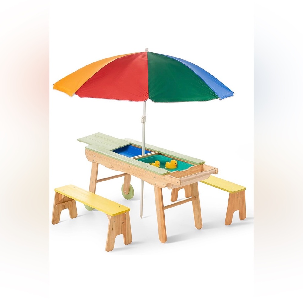 3-in-1 Picnic Table for Kids